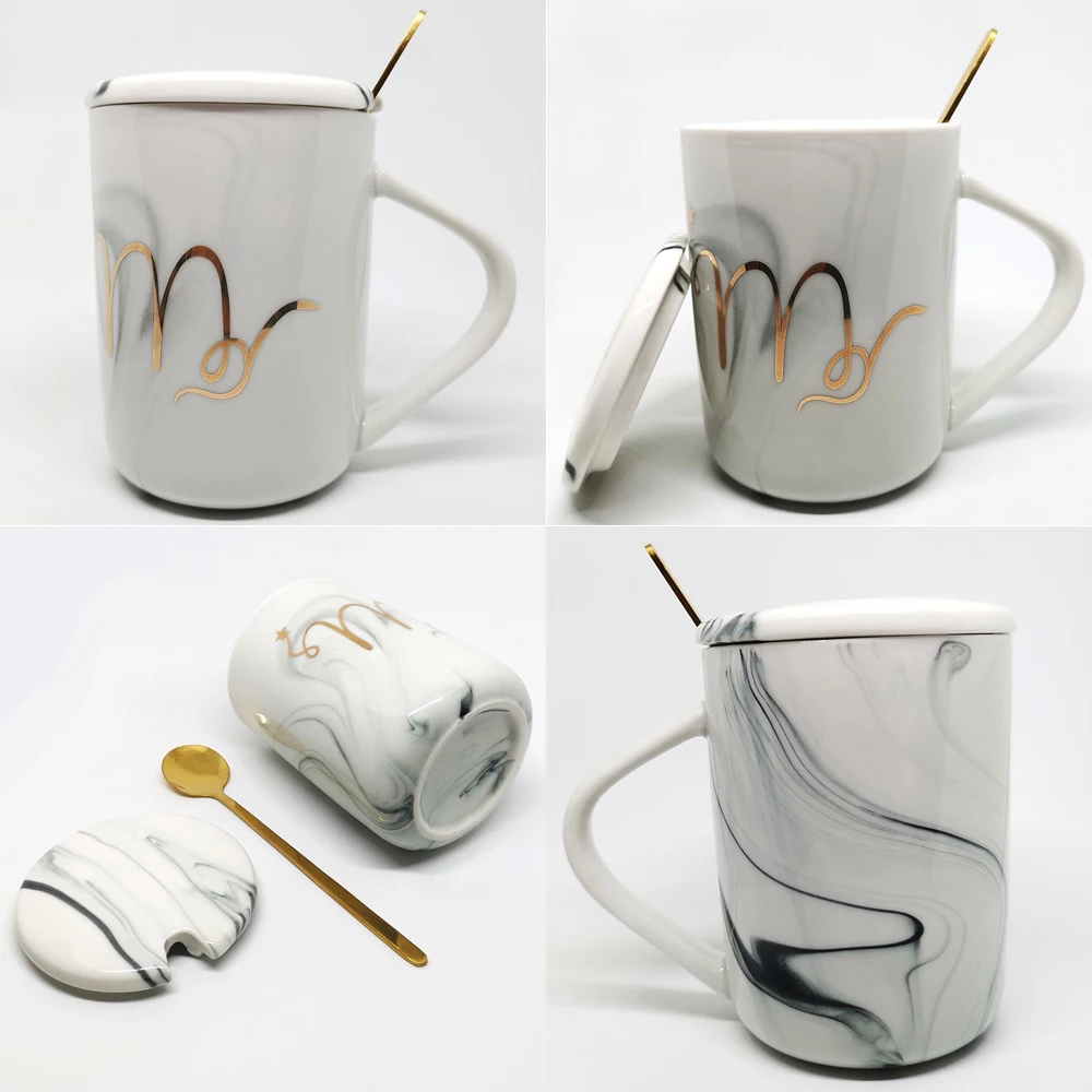 

Milk Coffee Mugs Marble Mr Mrs Ceramic Coffee Cup Breakfast Mug Office Home Drinkware Tea Cup Wedding Bridal Couples Gifts Mug
