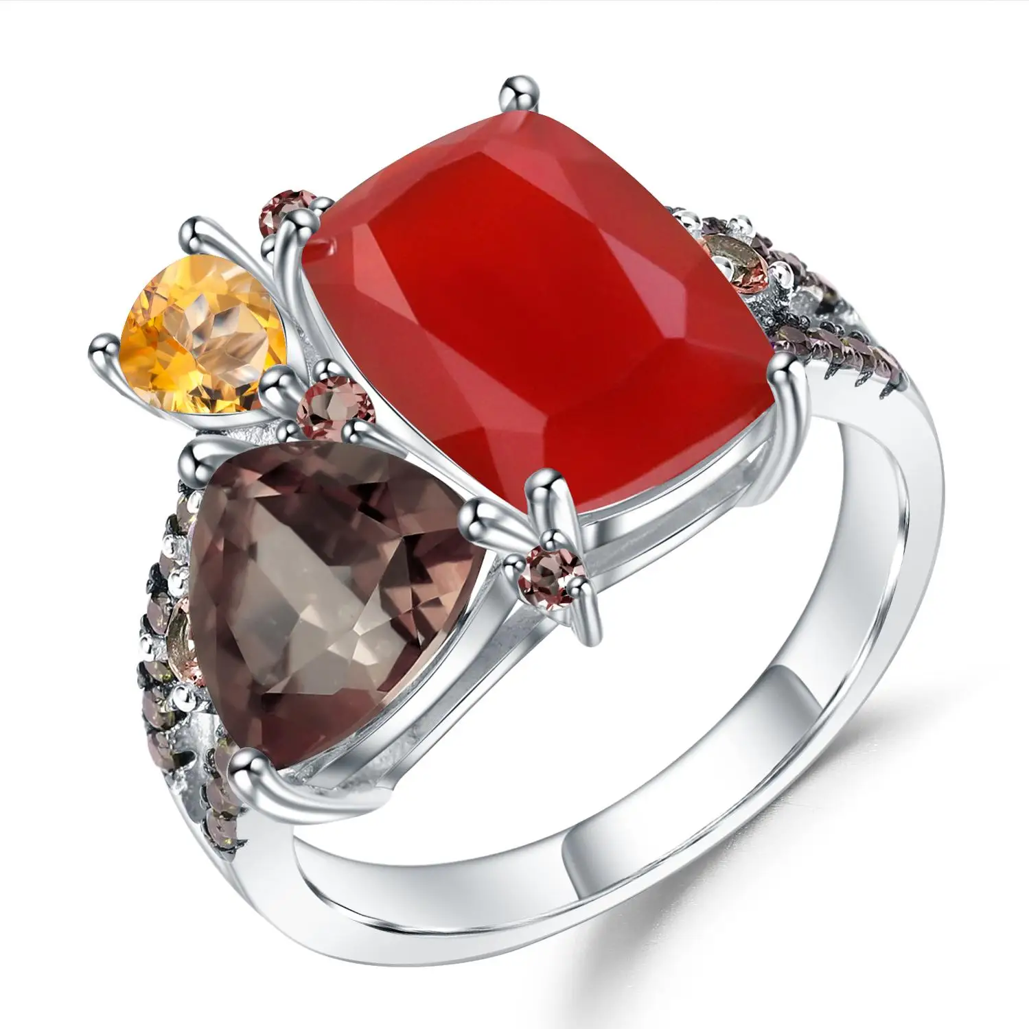 GEM'S балетные 925 пробы, серебряные, ручной работы, геометрические, винтажные кольца, Натуральный Сердолик, драгоценный камень, кольцо для женщин, ювелирное изделие, хорошее ювелирное изделие