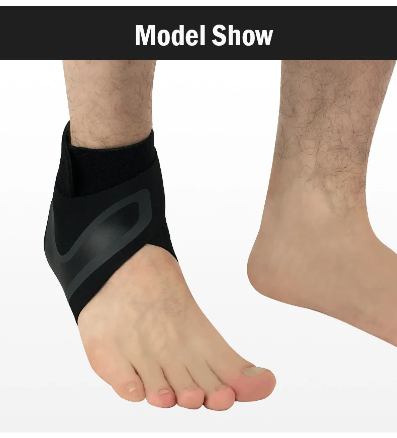 1 Pair Sport Safety Ankle Support Gym Running Football Ankle Joints Protection Black Foot Bandage Elastic Ankle Brace Band Guard