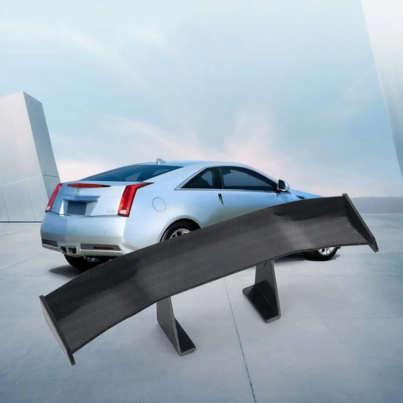 Задний спойлер автомобиля крыло мини Замена Внешний ABS черный части 1 шт. углеродное волокно