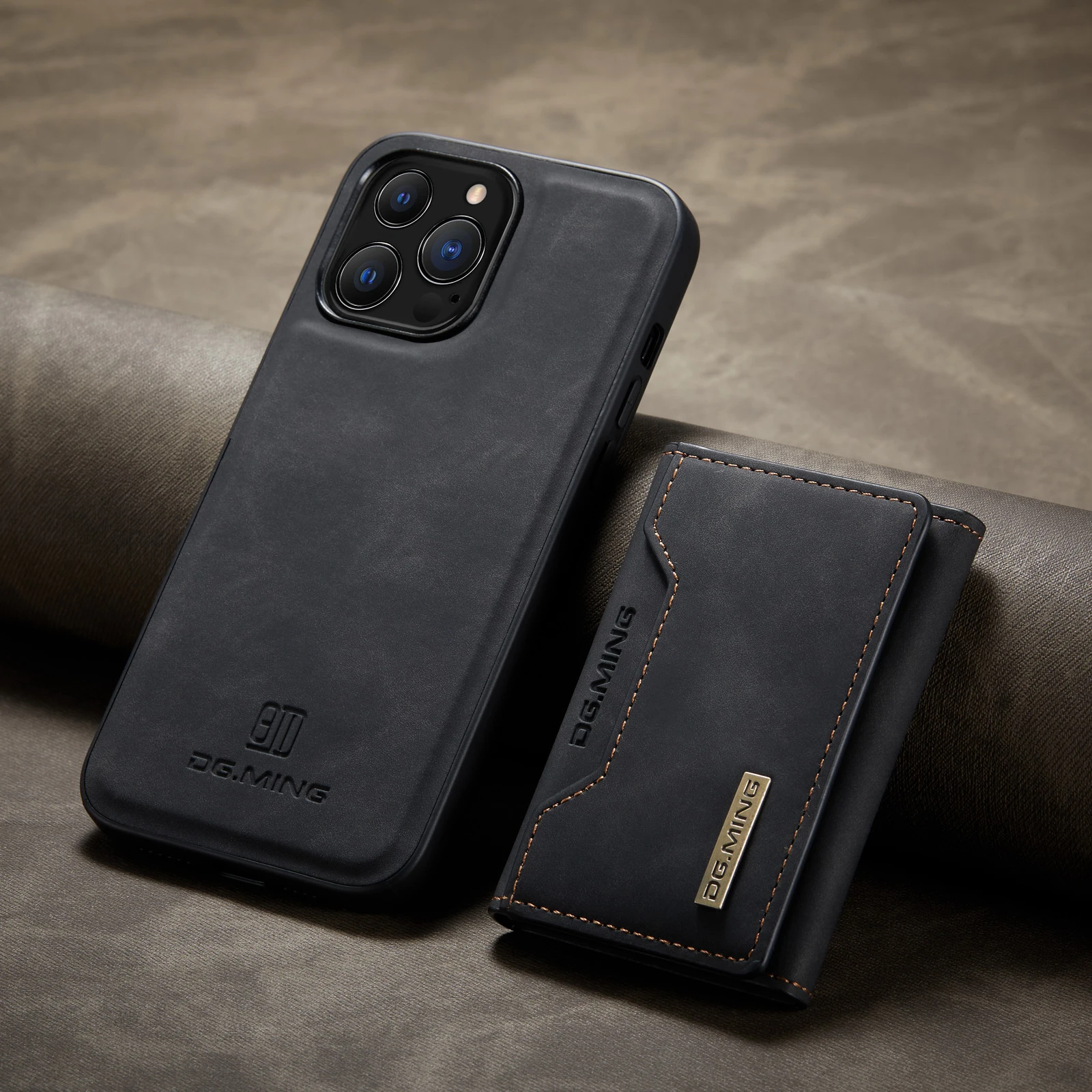 para iPhone, estojo de carteira com porta-cartão,