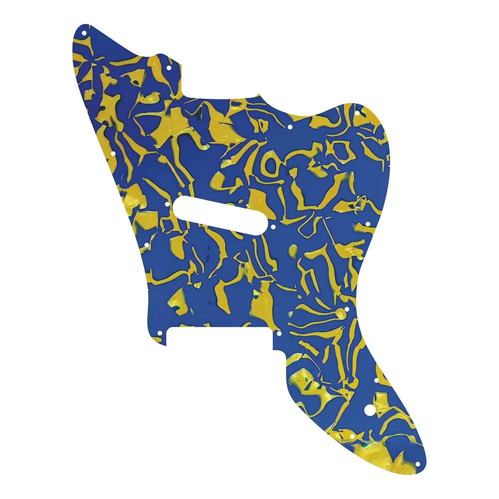 Pelroo Custom Guitar pickguard For MIJ Jack and Danny Jazzmaster guitar pickgaurd Only Single pickup Blue peal shell | Спорт и