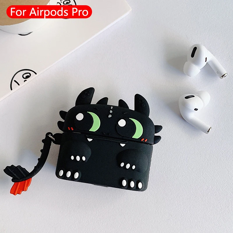 Милые Мультяшные беспроводные bluetooth-наушники airpods pro Чехол защитный чехол для Apple Airpods Pro гарнитура силиконовый мягкий чехол