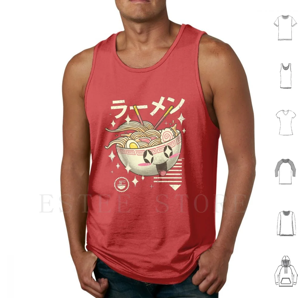 Kawaii Ramen Canotte Gilet Ramen Carino Kawaii Carino Ramen Noodles Cibo Yummy Giapponese
