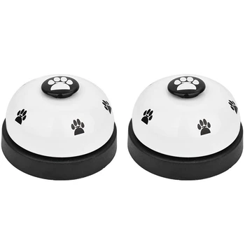 

Pet Bell, 2 Pack Metal Bell Dog Training With Non Skid Rubber Bottoms Dog Doorbell For Potty Training Clear Ring Pet Tool Comm