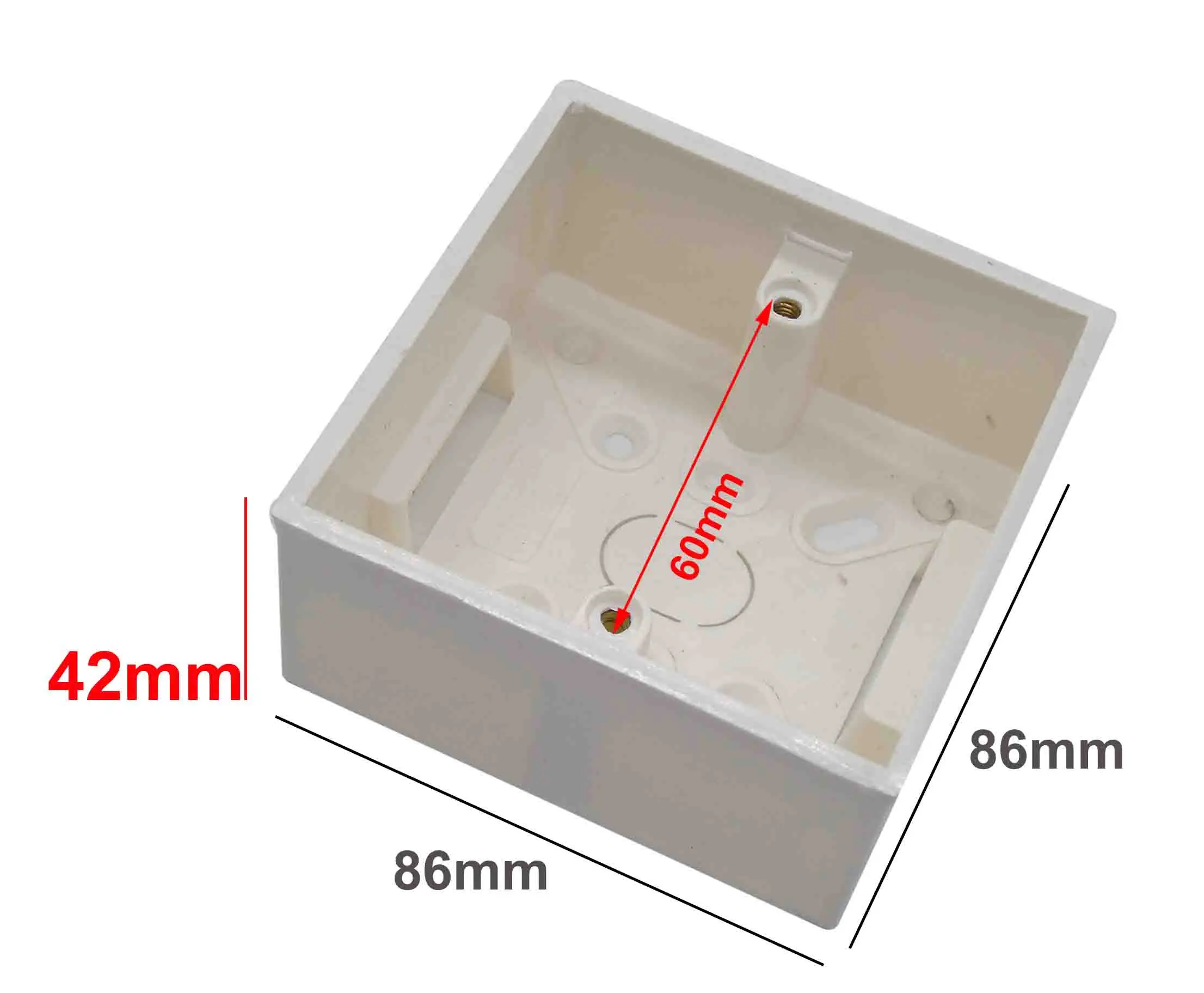 Switch box Wall socket box Universal 86 type wall mounted junction box for Depth 35mm/42mm/50mm optional