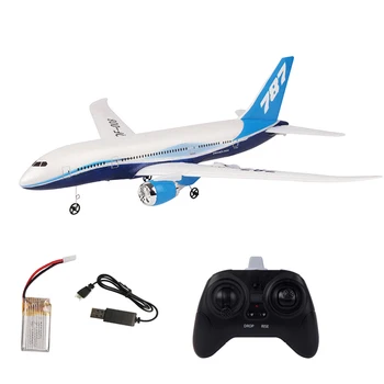 

2.4G 3CH DIY Remote Control Fixed Wing Airplane Passenger Plane Assembly Toy With Battery