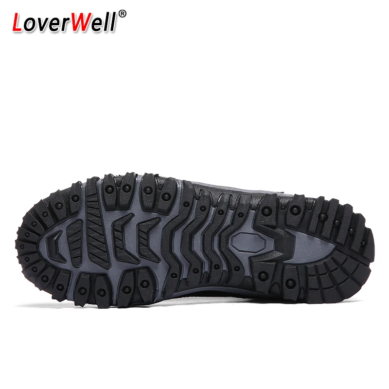 Men Boots Winter Warm Snow Boots with Fur Men Women Boots Work Shoes Men Tactical Boot Waterproof Rubber Unisex Shoes Plus Size
