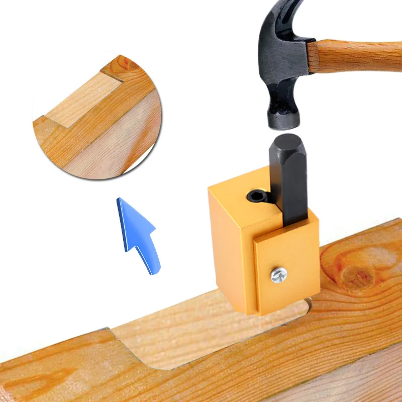 

Square chisel woodworking chisel aluminum alloy embedded hinge door lock groove angle chisel tool