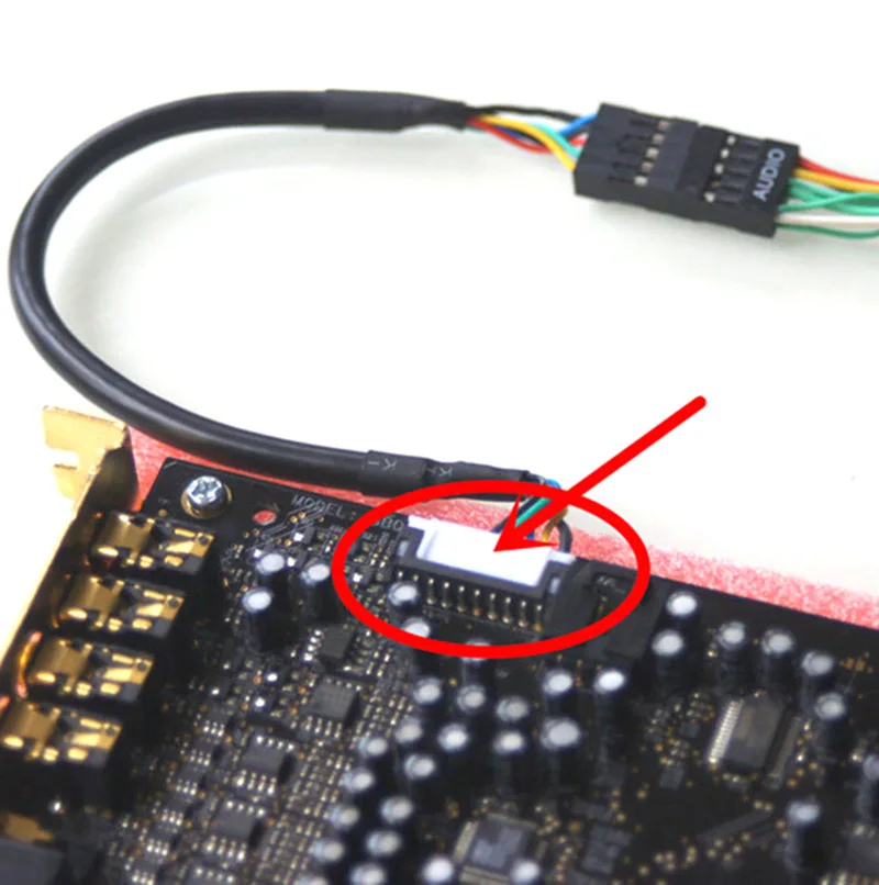 1PCS Front Panel Audio Adapter Cable For Creative Sound Card SB0220 SB0240 SB0670
