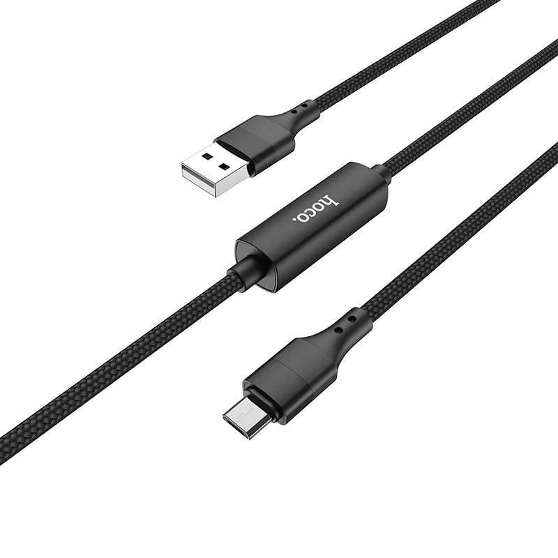 HOCO S13 16 шт./лот,, светодиодный usb-кабель с цифровым дисплеем для iPhone, кабель типа C, микрокабель для samsung USB-C