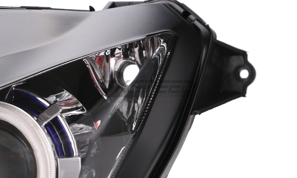 Halo Eye синий светильник HID проектор на заказ головной светильник в сборе для Kawasaki Z800 z250 2013