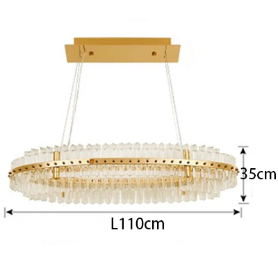 Modern Chandelier Crystal Lighting Home Lighting Lamp For Living Room Bedroom LED Chandelier Decoration - Цвет абажура: L110cm