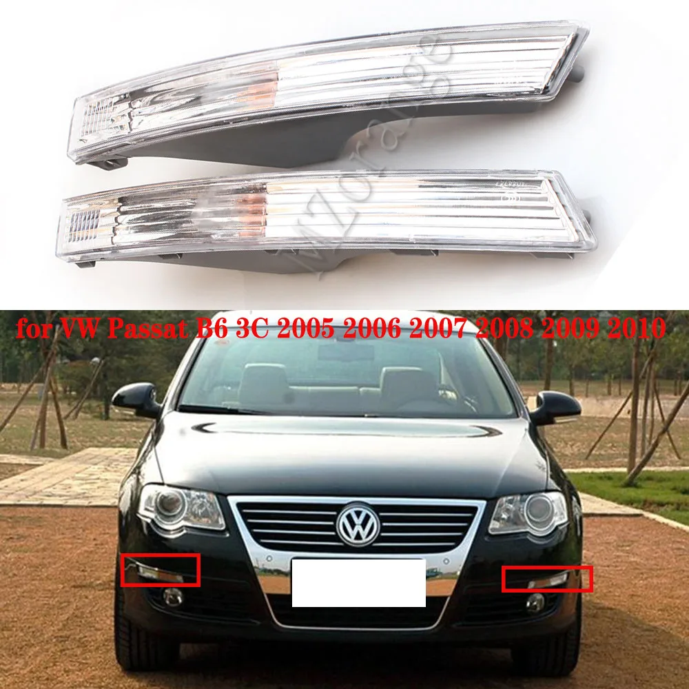 Car Side Marker Turn Signal Lights Fog Headlights for VW Passat B6 3C 2005- 2010 Volkswagen Magotan Without Bulbs | Автомобили и