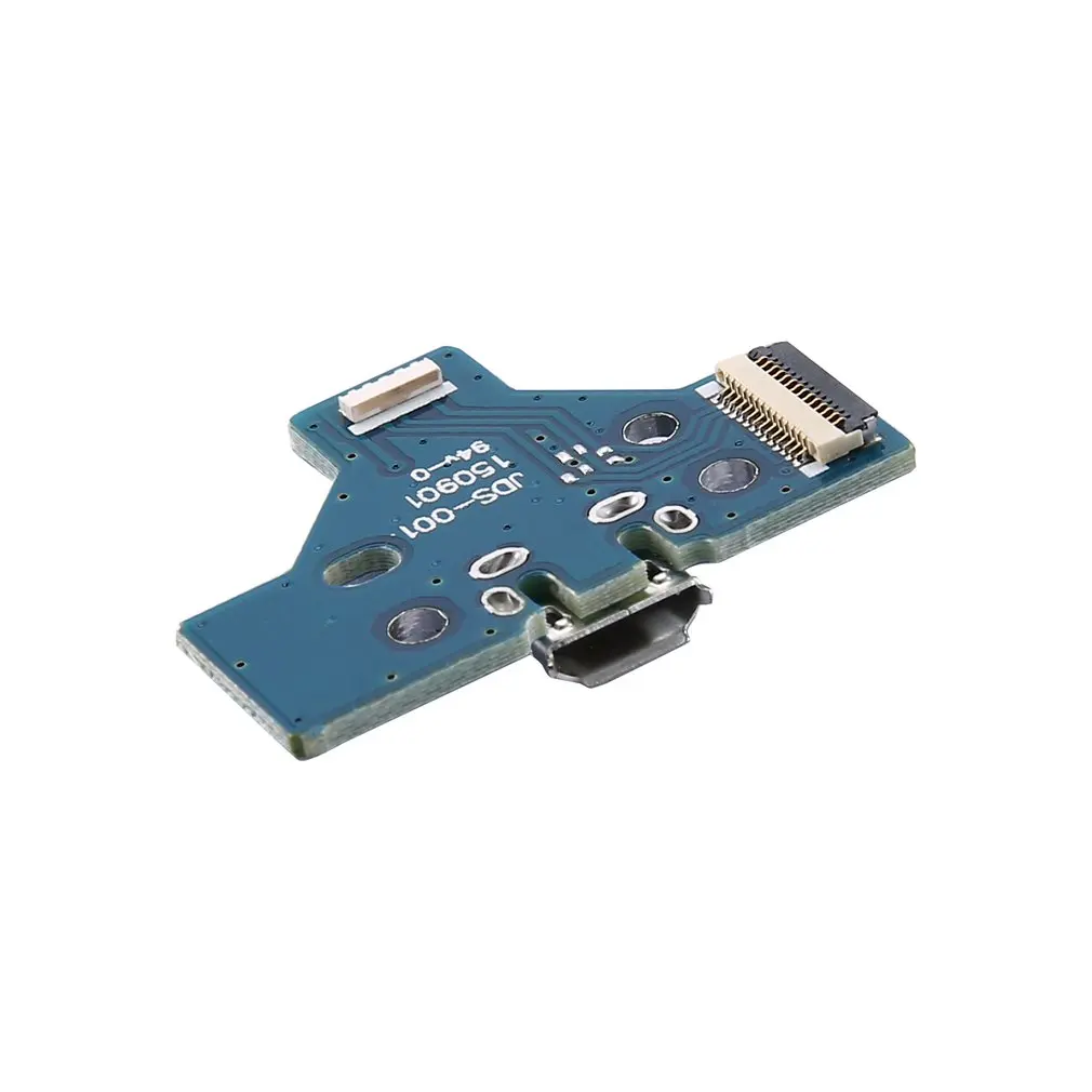 Зарядка через usb Порты и разъёмы гнездовая плата JDS-001/JDS-011/JDS-030/JDS-040/JDS-055 для PS4 Контроллер заряда с 12/14 контактный гибкий кабель
