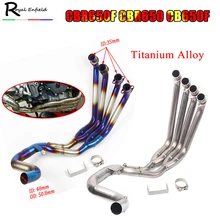 Для Honda CBR650F CBR650 CB650F- передний ряд боковой Tntact титановый сплав мотоцикл полный выхлопные системы трубы CBR 650