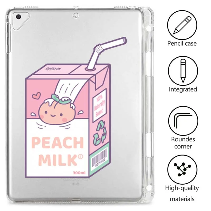 

Japanese Style Silicon Case for Ipad Mini 2 3 4 Cover with Pencil Holder for Ipad Air 1 2 3 7th Generation 11 Pro 2018 2020