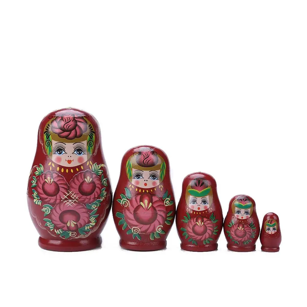 barbie extra dolls 5/10 Layer Creative Wooden Nesting Dolls Matryoshka Doll Hand Painted Set Wishing Children Day Toy Russian Doll Ornaments madame alexander dolls