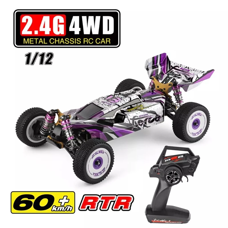 Модернизированный Wltoys 124019 60 км/ч высокоскоростной Радиоуправляемый автомобиль