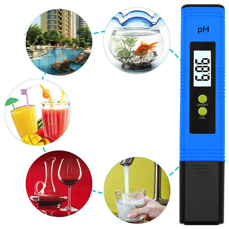 Portable LCD Digital PH Meter Pen of Tester accuracy 0.01 Aquarium Pool Water Wine Urine automatic calibration