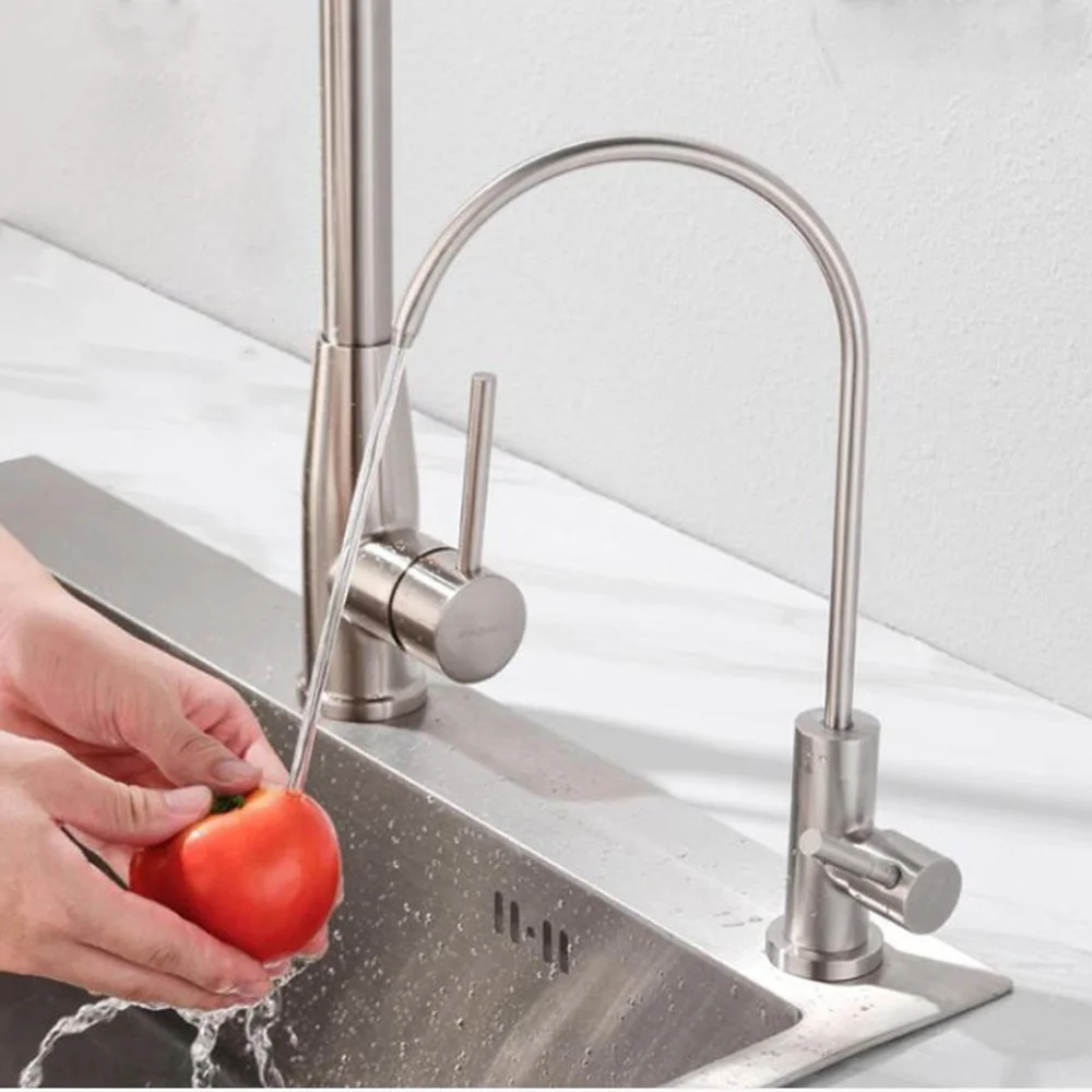 Robinet Distributeur Acier Inox 304 Pour Tonneau - 16mm - Bière, Vin, Jus - Joints Silicone Anti-Fuites