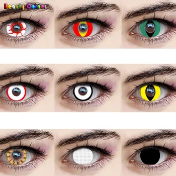 

Beauty Coner- 2pcs/pair Cosplay Various Styles Crazy Halloween Colored Cosplay Color Contact Lens for eye