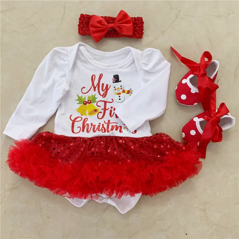 

Infant Baby Clothes Cartoon Christmas Baby Rompers Long Sleeve Cotton Jumpsuits Xmas Festival Newborn Clothes Outfits