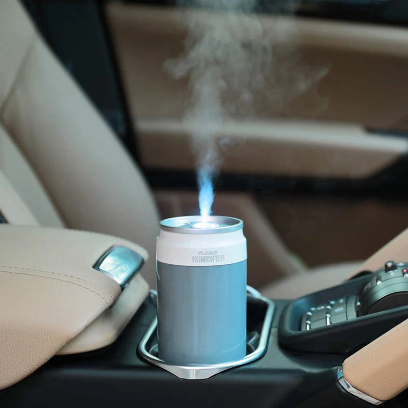 Humidificateur Portable USB forme Canette avec lampe à flamme pour bureau  voiture et chambre à coucher - Letshop.dz