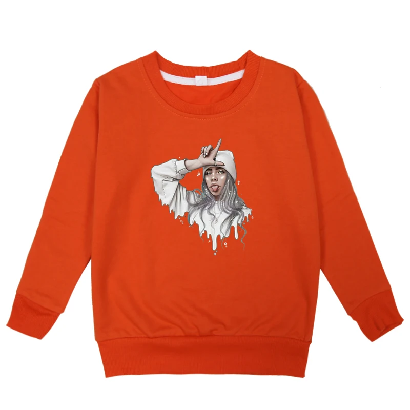 Hoodies 3 Billie Eilish/футболки для детей; осенне-зимняя одежда с капюшоном; детские толстовки для маленьких девочек; толстовки с капюшоном и длинными рукавами для девочек - Color: Hoodies 3