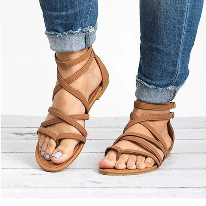 rome zipper sandals