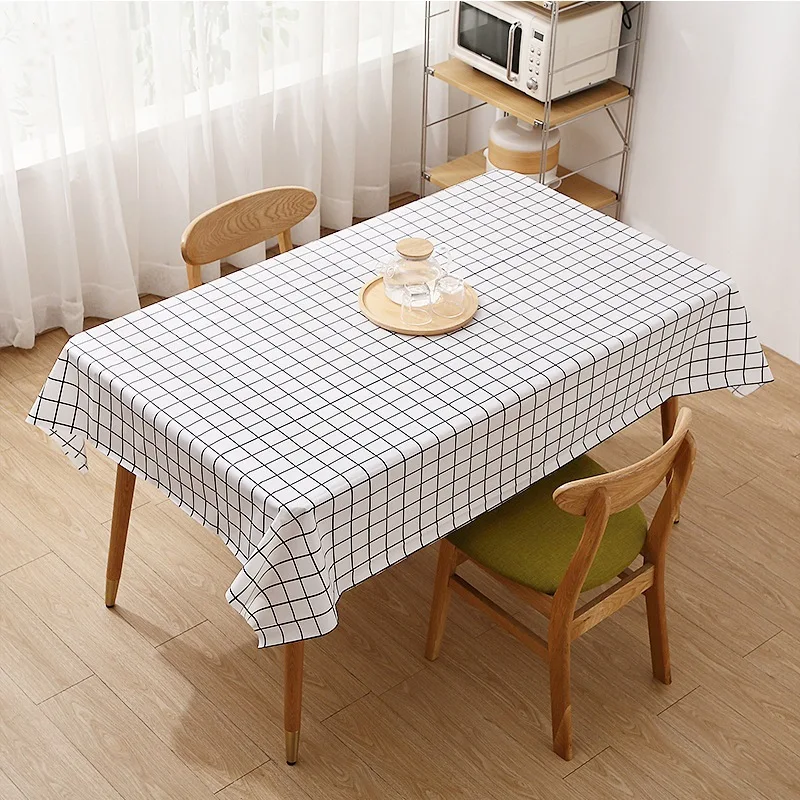 

Thickening waterproof oil-proof Red Checkered Tablecloth Party Weddings Home Decoration Outdoor Picnic BBQ Table Home Decoration