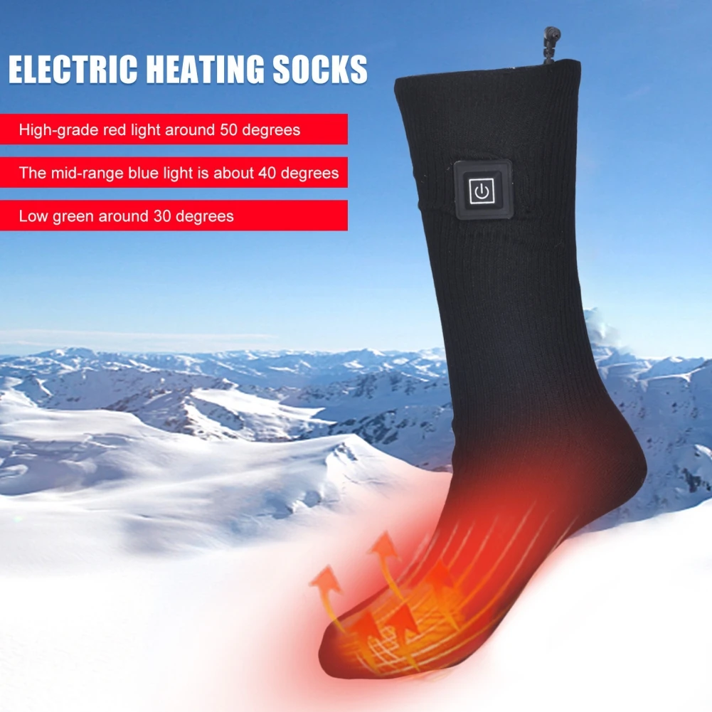 Heated Socks Electric Heating Socks Rechargeable Sokken No Battery Electric Heating Thermal Men Women Outdoor For Winter Ski