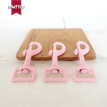 

20pcs/lot Metal pink dog Clasp Kirsite hook buckle hardware for 20mm webbing DIY Dog Leash parts top quality CPK-20P