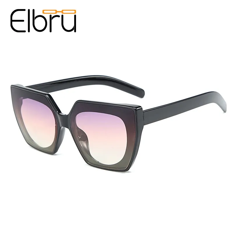 

Elbru Ultralight Square Large Frame Sunglasses Anti-Glare Sun Glasses Anti-UV Mutilayer Lens Shade Mirror UV400 For Women