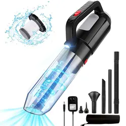 Miniaspiradora inalámbrica para coche y hogar, aspirador portátil de escritorio, con carga USB