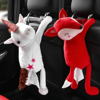 

Car Hanging Sand Carving Tissue Box Nose Paper Extraction Box Car Monkey Tissue Dispenser Fox Tissue Storage