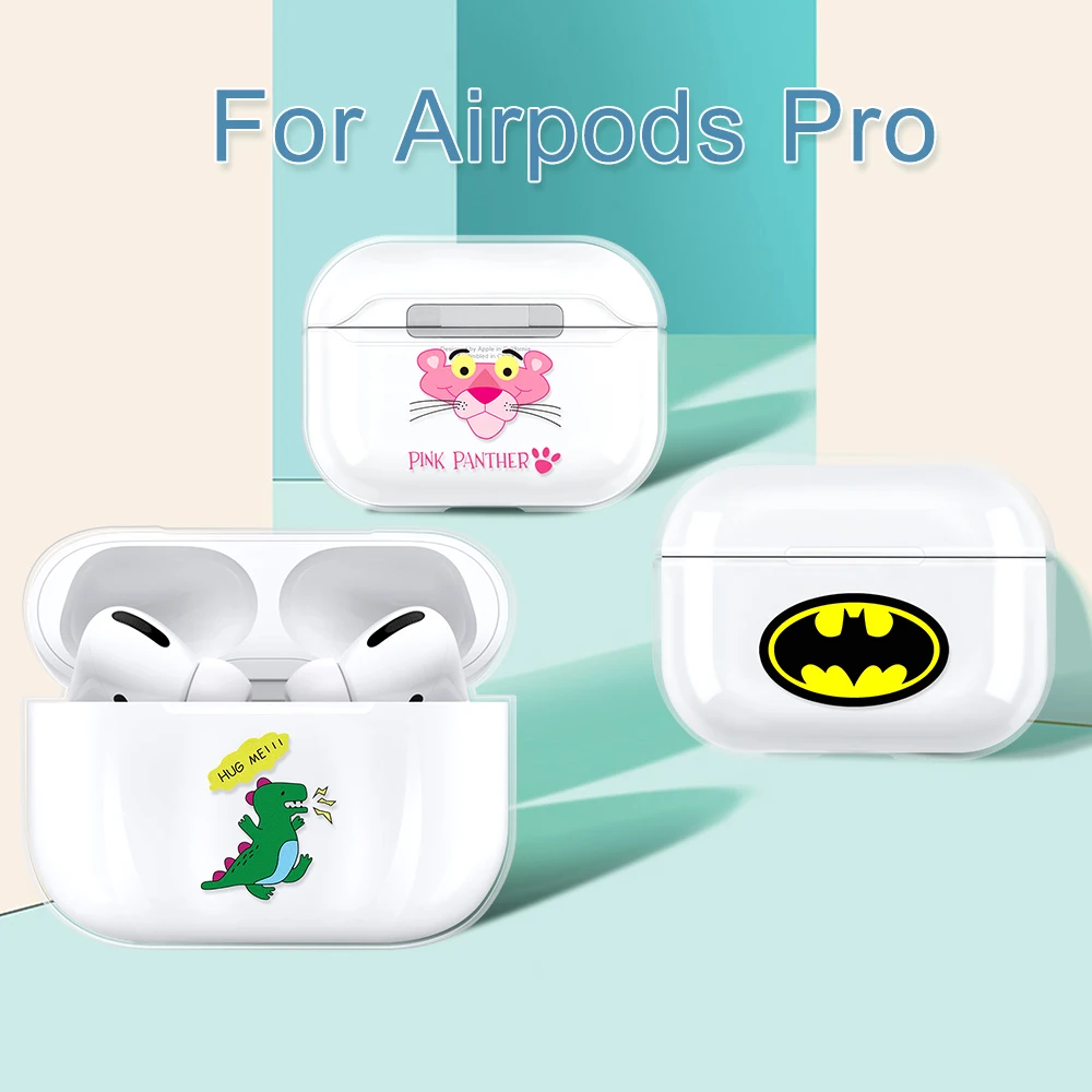 Прозрачный чехол для наушников Airpods Pro модный защитный с рисунком airpods 3 защитой от