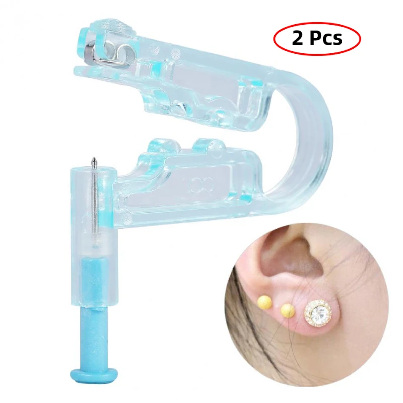 2pcs Disposable Asepsis Unit Ear Studs Piercing Gun Piercer Healthy