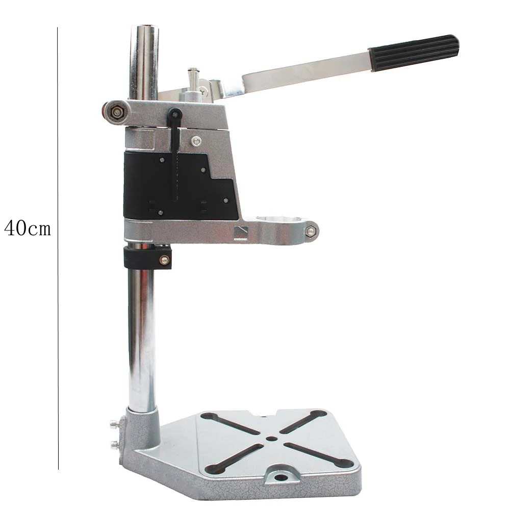 Подставка для электрической дрели, держатель, кронштейн с одной головкой, держатель для дрели, шлифовальный станок, аксессуары для деревообрабатывающий, вращающийся инструмент, тиски