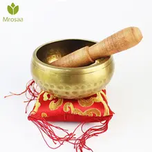 Тибетская чаша для песен, йоги, медитации, ручной работы, санскрит, латунная Поющая чаша, бронзовая чаша с колокольчиком, Будда Цин, Непал Тибетская чаша для песен, йоги, медитации, ручной работы, санскрит, латунная Поющая чаша, бронзовая чаша с колокольчиком, Будда Цин, Непал