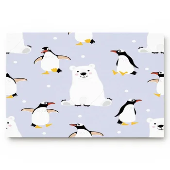 

Cartoon Animal Polar Bear Penguin Living Room Door Mats Outdoor/indoor Home Decoration Anti-Slip Bathroom Kitchen Mat