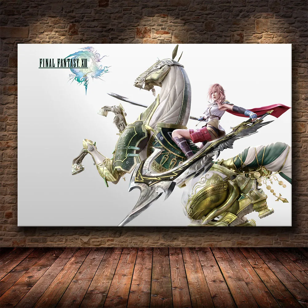 Final Fantasy Game Poster мультяшный постер рисунки из мультфильмов холст настенная