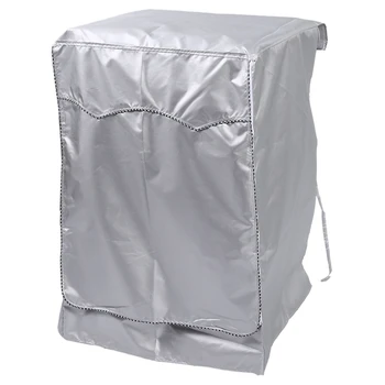

Silver Oxford Cloth, Fully Automatic Drum Washing Machine Cover, Waterproof Sunscreen Cover