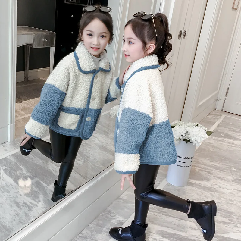 Зимняя детская куртка kinderjas kinderjacken; теплые пальто для девочек