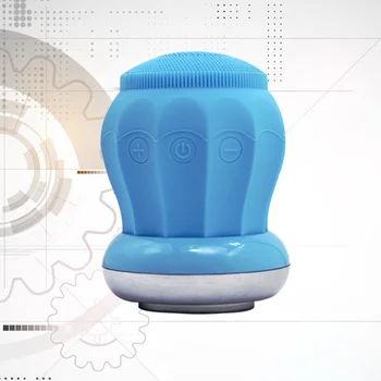 

Skin Scrubber Cleaner Beauty Apparatus Face Lifting Moisturizing Cleansing Beauty Device Silicone Facial Cleanser (Blue)