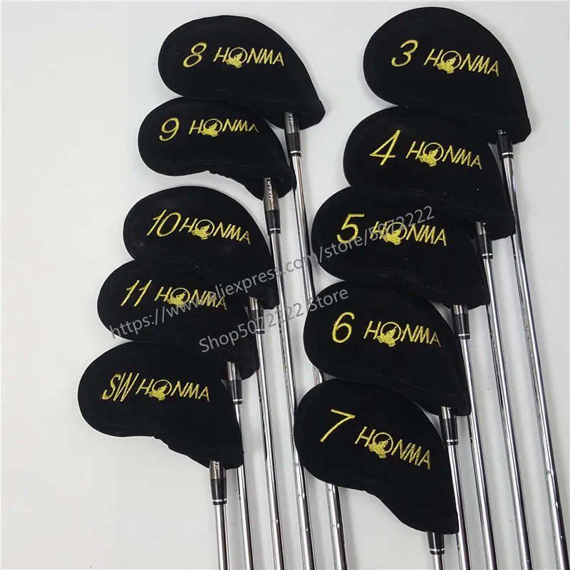Профессиональные клюшки для гольфа 737 P, утюги для гольфа HONMA Tour World TW737p, железная группа 3-11 S(10 шт.), стальной вал с Черной головкой