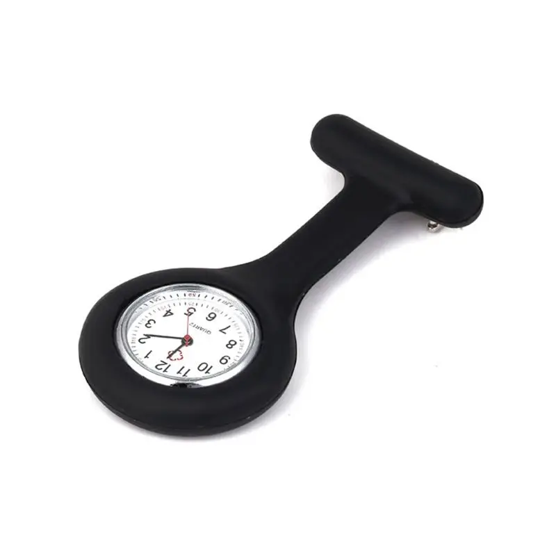 

Hot Sell Fashion Pocket Watches Silicone Nurse Watch Brooch Tunic Fob Watch With Free Battery Doctor Medical reloj de bolsillo