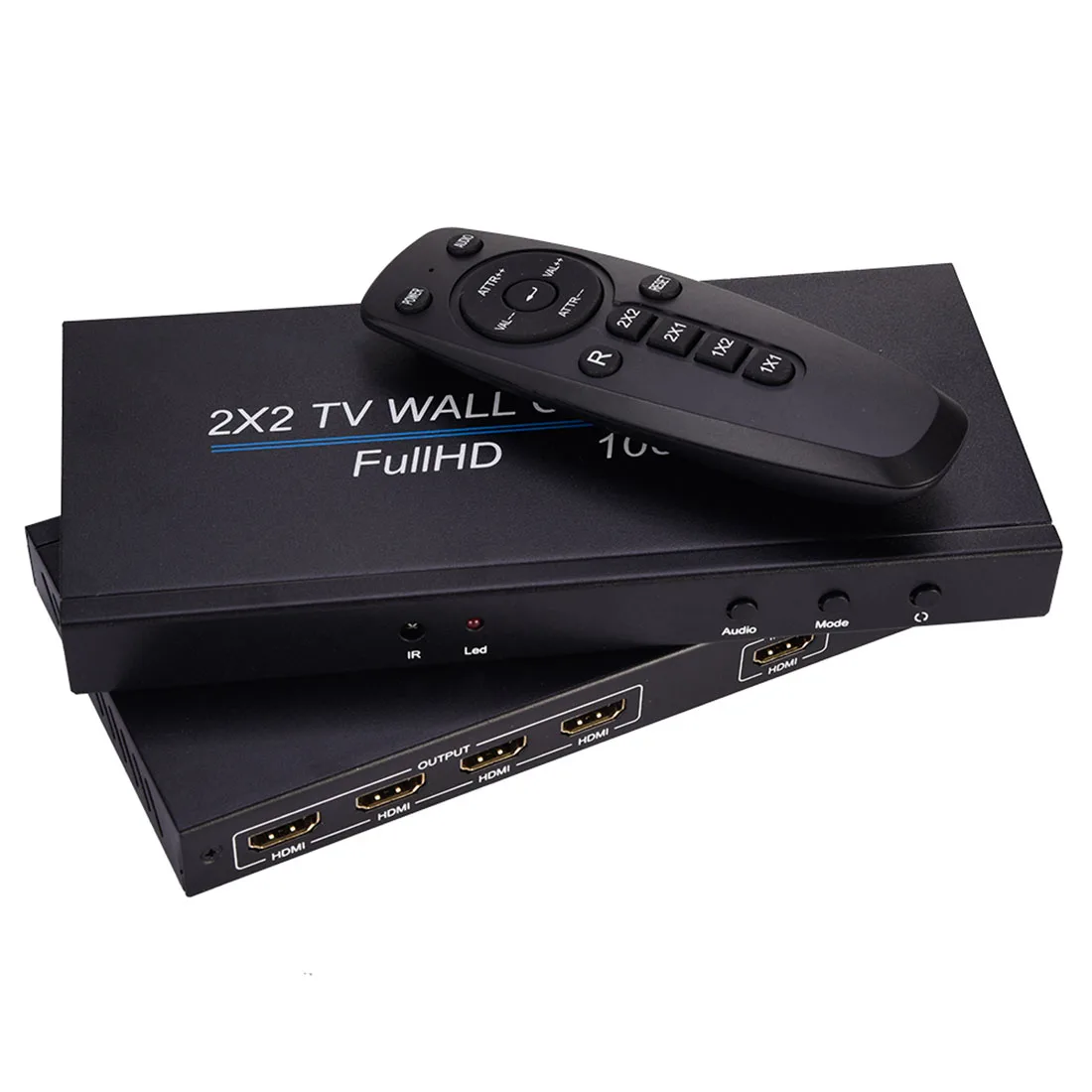 4 канала ТВ контроллером видеодисплея 2x2 4x1 стены процессор для HDMI 1080p ТВ изображение с звукового сигнала и Vedio питания