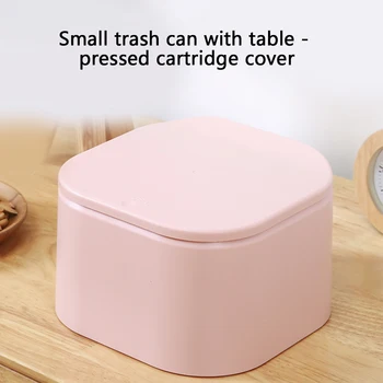 

Double-Layer Trash Can Portable Plastic Dustbin Waste Bin For Kitchen Bathroom Office Desktop Car Garbage Bag Container Bucket