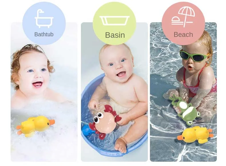 Baby Bathing Toys For Toddlers 0 6 12 Months Bath Bubble Balls Clockwork Toy For Kids 2 To 4 Years For Babies Boy Girls Children